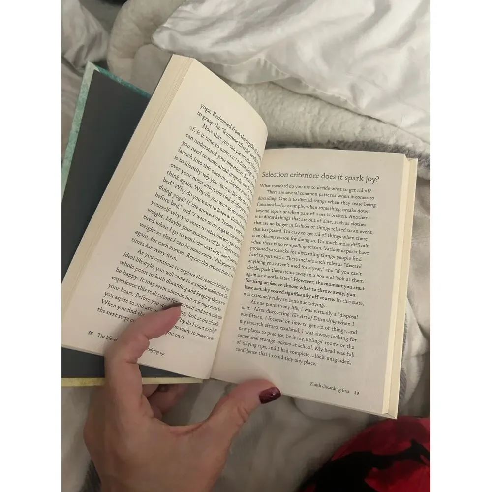 Hardback book:  the life-changing magic of tidying up Marie Kondo